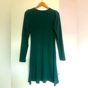 Gap Long Sleeve Dress Green